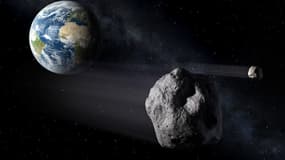 Vue d'artiste d'un astéroïde