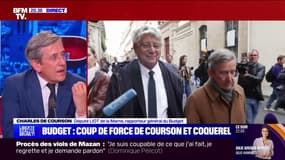 "Absolument": le rapporteur général du Buget, Charles de Courson (Liot), affirme que Michel Barnier est dans l'illégalité