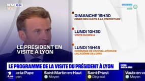 Emmanuel Macron en visite à Lyon: le programme