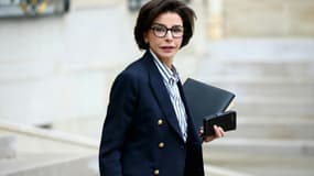 La ministre de la Culture Rachida Dati à la sortie de l'Elysée, le 14 février 2024 à Paris