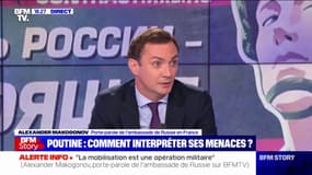 L'interview d'Alexander Makogonov, porte-parole de l'ambassade de Russie en France, sur BFMTV