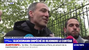 Raphaël Glucksmann empêché de manifester le 1er mai: "Ces gens ne sont pas des démocrates", réagit la tête de liste PS aux européennes