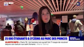 Paris: 25.000 étudiants et lycéens au parc des Princes
