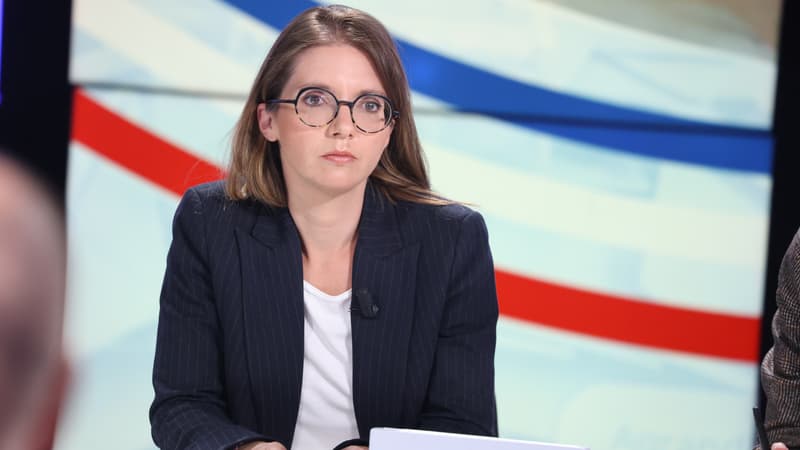 Aurore Bergé, le 7 juillet 2024, sur le plateau de BFMTV