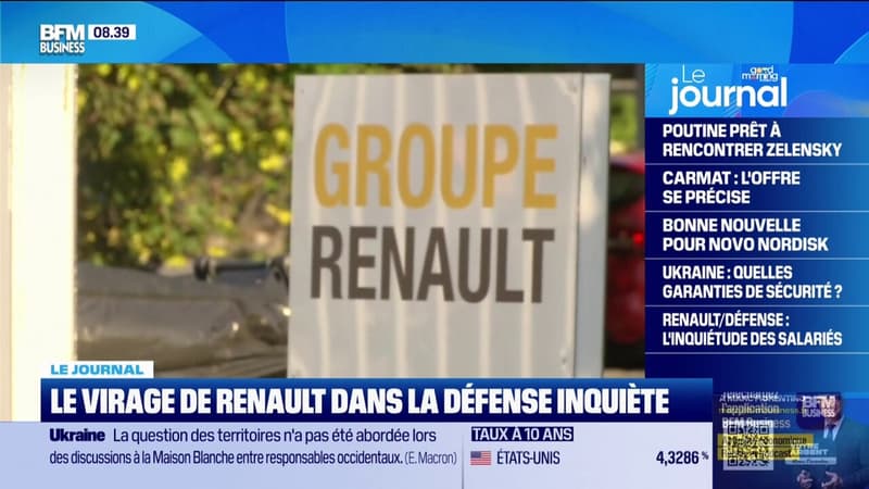 Renault: le virage vers le secteur de la défense suscite l'inquiétude des salariés