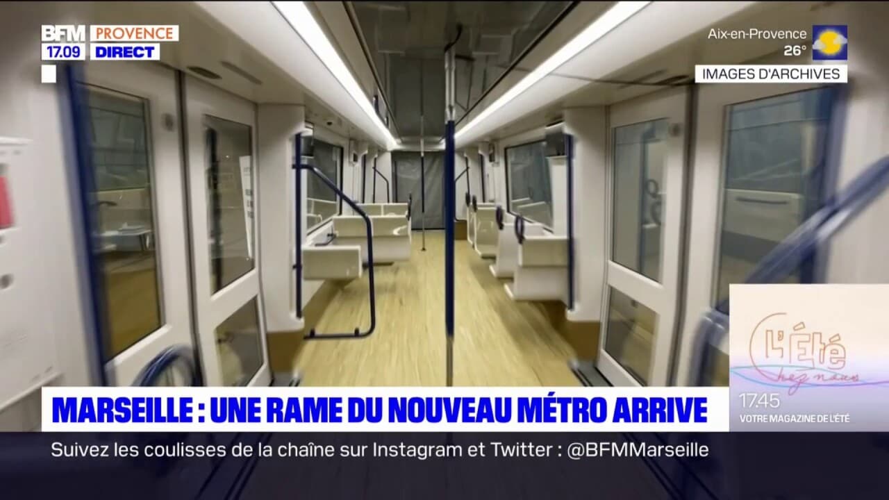 Marseille: une rame du futur métro arrive cette semaine