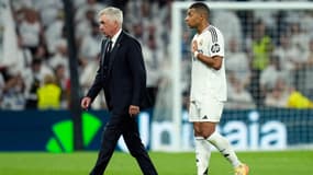 Carlo Ancelotti et Kylian Mbappé, le 21 septembre 2024