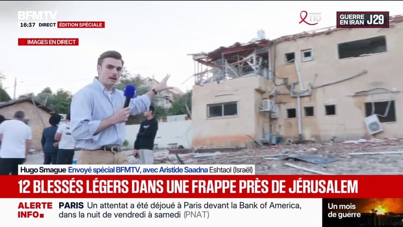 Nouvelle frappe iranienne en Israël près de Jérusalem: au moins 12 blessés légers