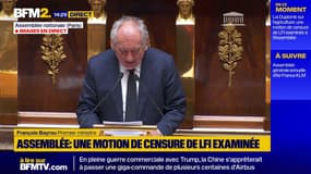 Motion de censure LFI: "l'Assemblée nationale est invitée à voter contre l'Assemblée nationale" affirme François Bayrou