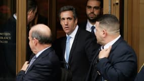 L'avocat du président américain Donald Trump, Michael Cohen, quitte le tribunal fédéral, le 16 avril 2018 à New York