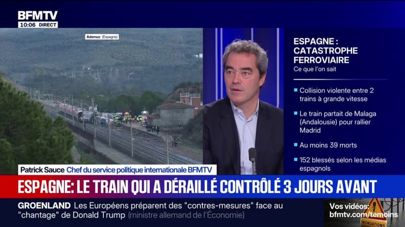 Espagne: le train qui a déraillé a été contrôlé quatre jours avant la collision