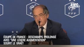 Équipe de France : Deschamps prolongé avec "une légère augmentation" sourit Le Graët