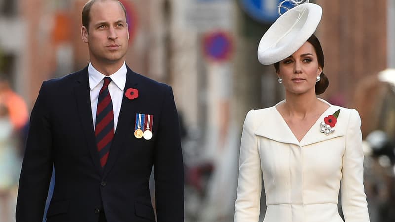 Le duc et la duchesse de Cambridge le 30 juillet 2017 en Belgique