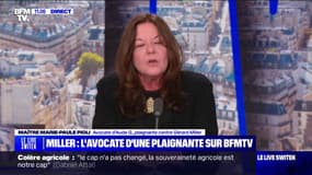 Nouvelle plainte contre Gérard Miller: "Elle va plutôt bien mais c'est quelque choque qui la bouleverse" assure Me Marie-Paule Pioli, avocate de la plaignante