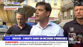 Jérôme Viaud, maire de Grasse, sur l'incendie qui a fait 3 morts: "Nous venons de démarrer une organisation d'urgence pour reloger un certain nombre de personnes"