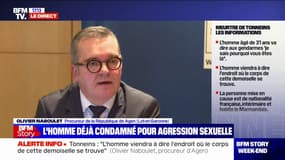 Adolescente retrouvée morte à Tonneins: "L'audition du mis en cause est en cours", affirme Olivier Naboulet, procureur d'Agen