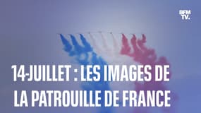 14-Juillet: les images de la patrouille de France 