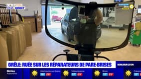 Orages dans le Rhône: les réparateurs de pare-brise débordés