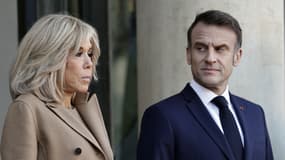 Brigitte et Emmanuel Macron le 28 novembre 2024 à Paris 