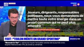 Football: les supporters de Toulon en colère contre la situation du club