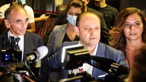 Olivier Ubéda avec Éric Zemmour et Sarah Knafo, le 18 septembre 2021 à Monaco