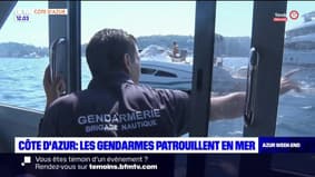Côte d'Azur: les gendarmes patrouillent en mer 