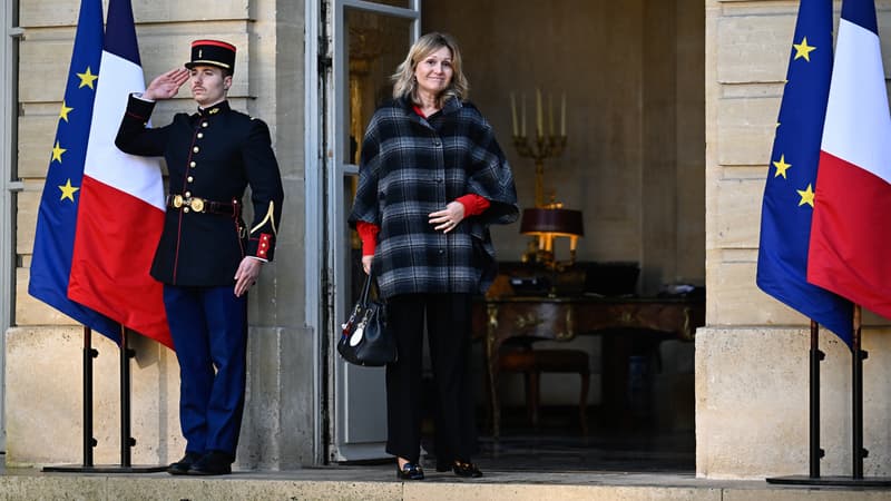 La présidente de l'Assemblée nationale, Yaël Braun-Pivet, à Matignon le 19 décembre 2024