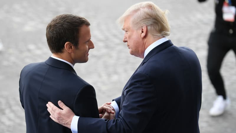 Emmanuel Macron et Donald Trump