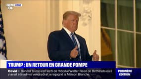 Après trois jours à l'hôpital, le retour en grande pompe de Donald Trump