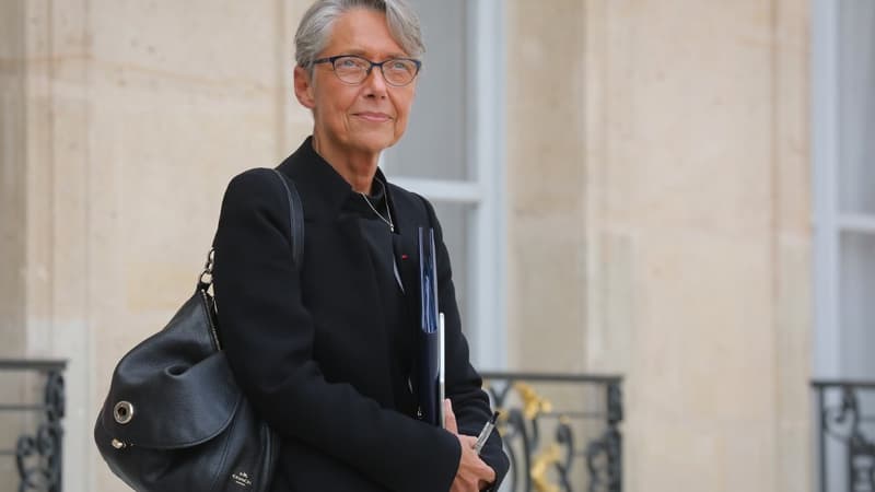 Elisabeth Borne devant l'Élysée en septembre 2018.