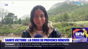 Bouches-du-Rhône: la Croix de Provence rénovée au sommet de la Sainte-Victoire