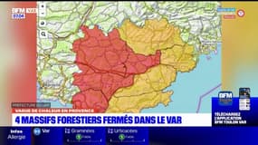 Risques d'incendies: quatre massifs forestiers fermés dans le Var