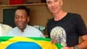 Nadir Bosch est désormais installé au Brésil. On le voit ici aux côtés du légendaire Pelé.