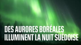 Les images des superbes aurores boréales qui illuminent la nuit suédoise