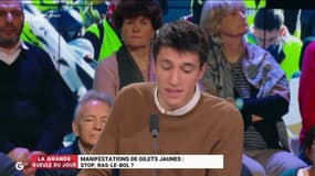  #Giletsjaunes - "Dans l'esprit on peut toujours être gilet jaune, maintenant il faut savoir dire stop quand on ne contrôle plus et qu'on a créé un monstre !" @MaximeLledo #GGRMC 