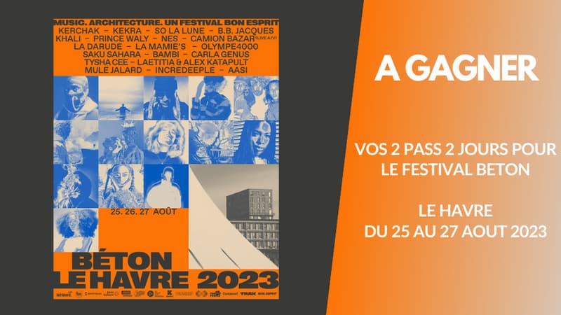 A gagner : vos 2 pass pour le festival Béton le Havre