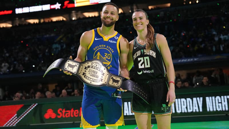 Stephen Curry contre Sabrina Ionescu