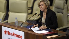 Valérie Pécresse, présidente de la région Ile-de-France, lors de son premier discours le 18 décembre 2015.