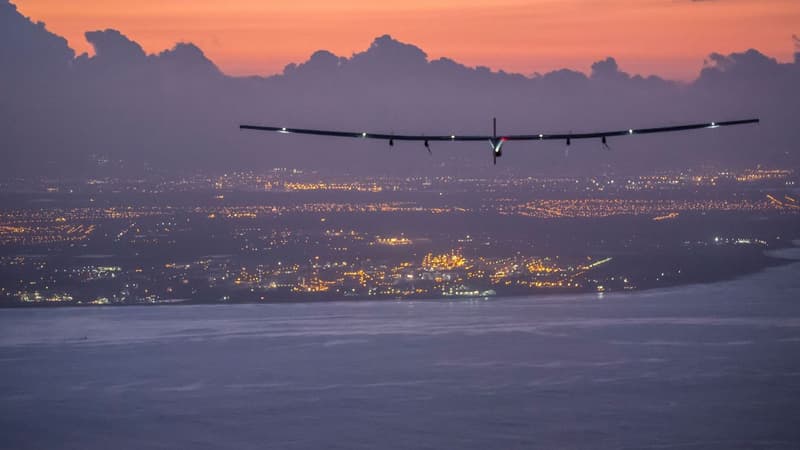 L'avion Solar Impulse lors de son tour du monde sans carburant.
