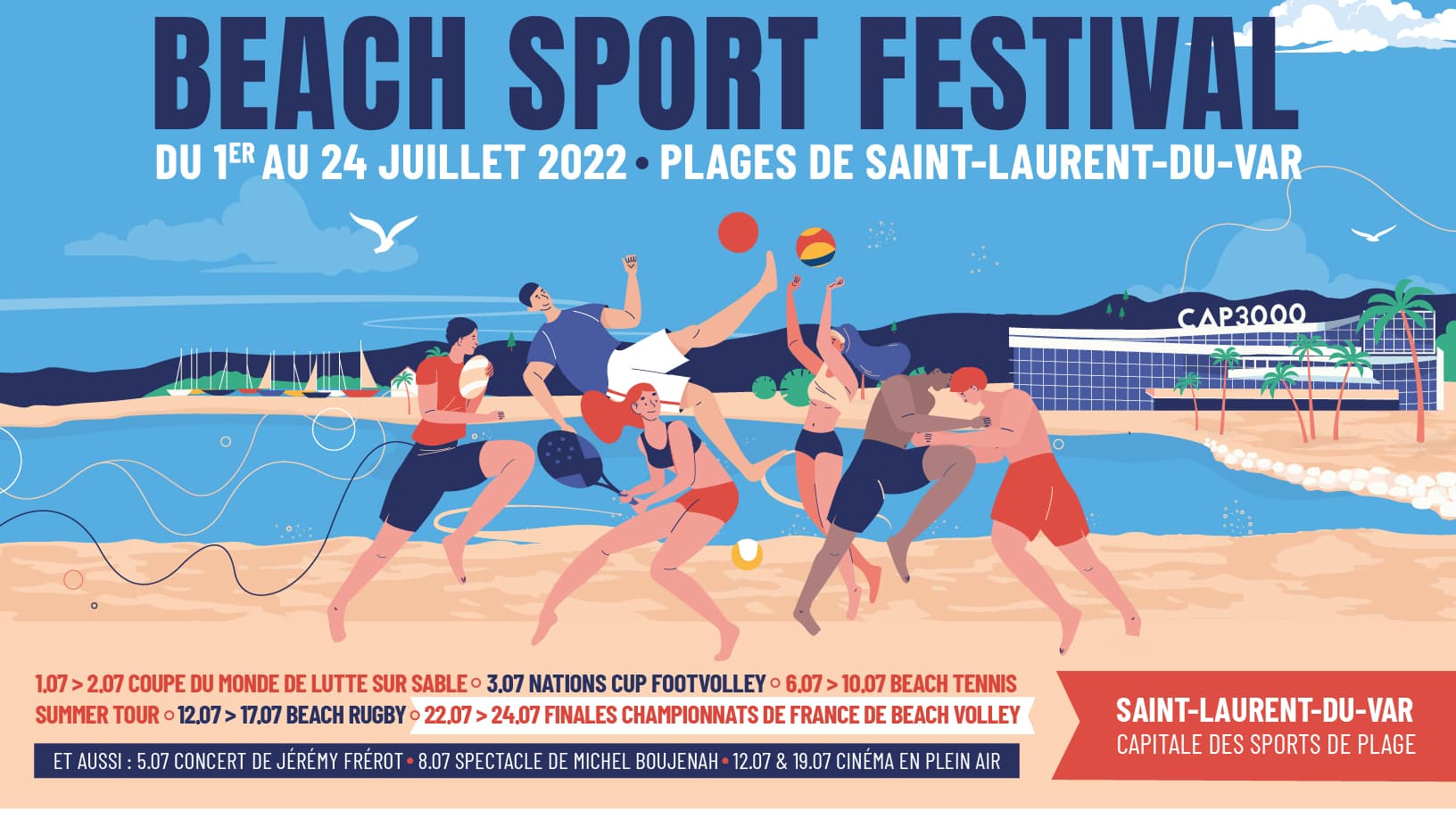 Beach Sport Festival, em parceria com a BFM Nice Côte d’Azur