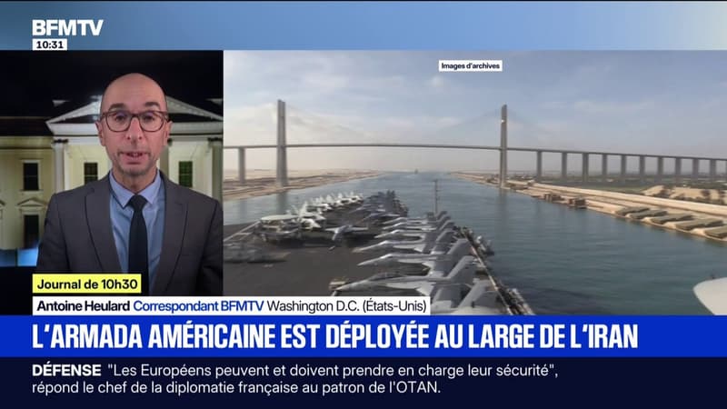 Iran: Donald Trump se réjouit de la présence d'une "grande armada" américaine au Moyen-Orient