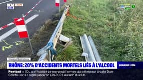 Rhône: 20% des accidents mortels liés à l'alcool