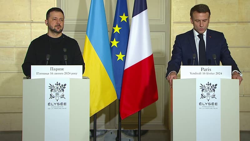 Ukraine: Emmanuel Macron promet que le soutien de la France ne 