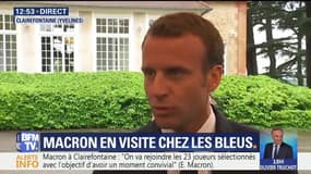 Équipe de France : "Une compétition est réussie quand elle est gagnée" lance Macron