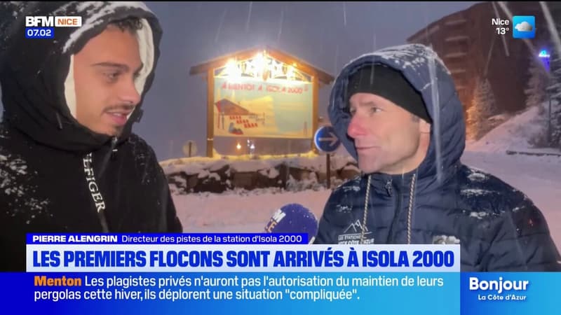 Alpes-Maritimes: les premières neiges sont arrivées à Isola 2000