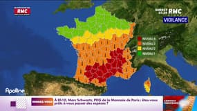 Météo : 19 départements en vigilance rouge canicule 