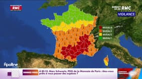 Météo : 19 départements en vigilance rouge canicule 