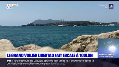 Var: le grand voilier Libertad fait escale à Toulon