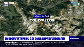 Alpes du Sud: la réouverture du col d'Allos prévue ce vendredi