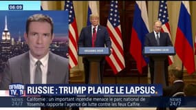 Ingérence russe aux Etats-Unis: Trump plaide le lapsus
